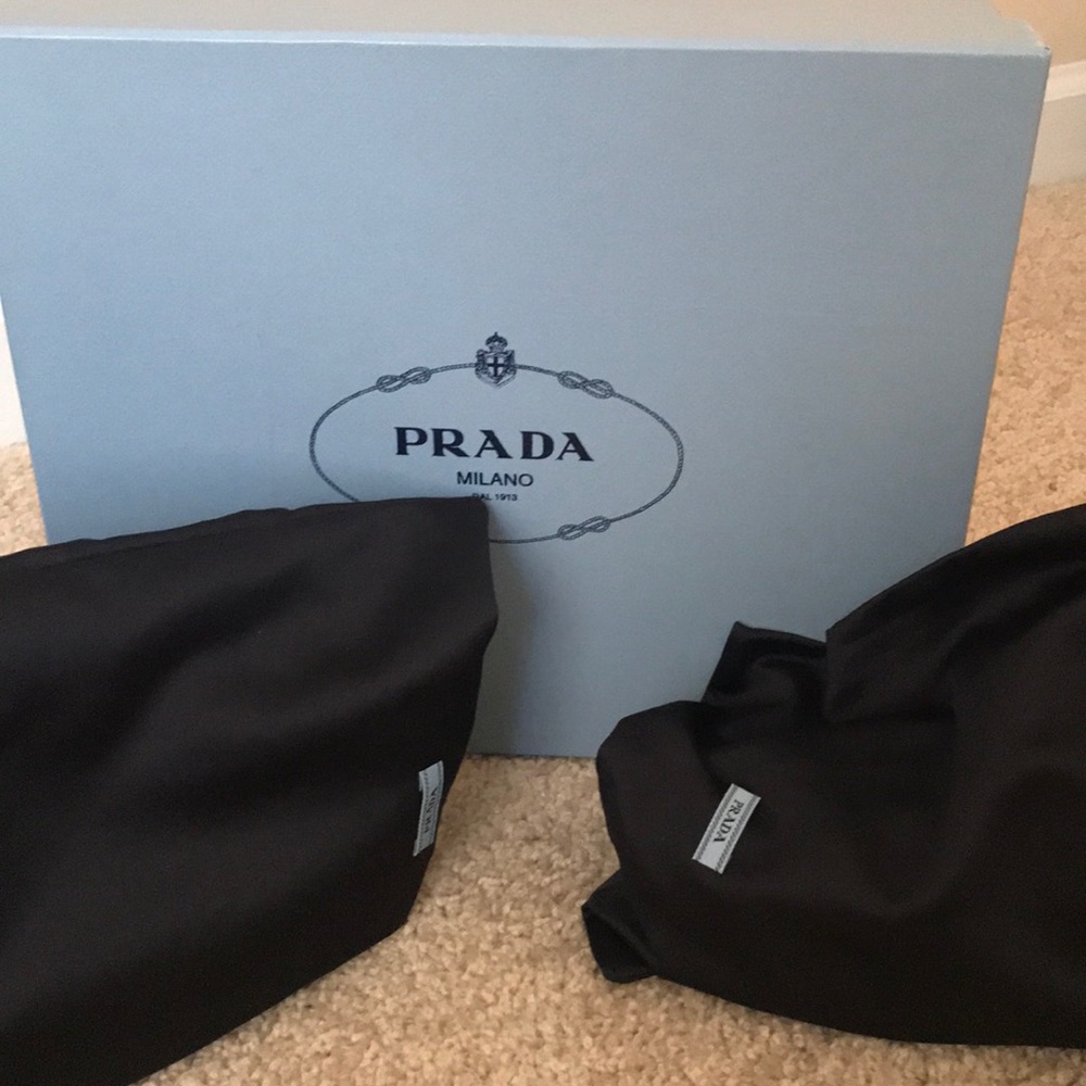 Prada Calzature Donna Leather High Top Sneakers